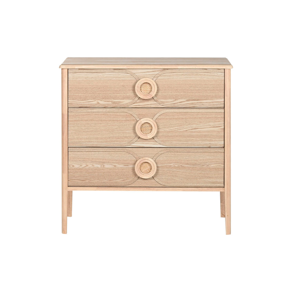 Cómoda de abeto y madera MDF, estilo romántico, 78 x 40 x 80 cm