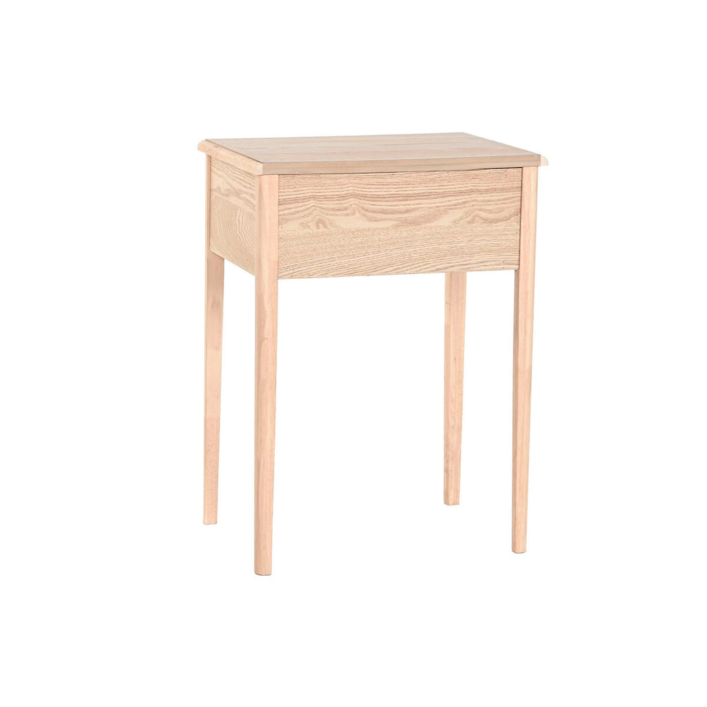 Mesita de noche natural de abeto y MDF, 48 x 35 x 65 cm — imagen 2