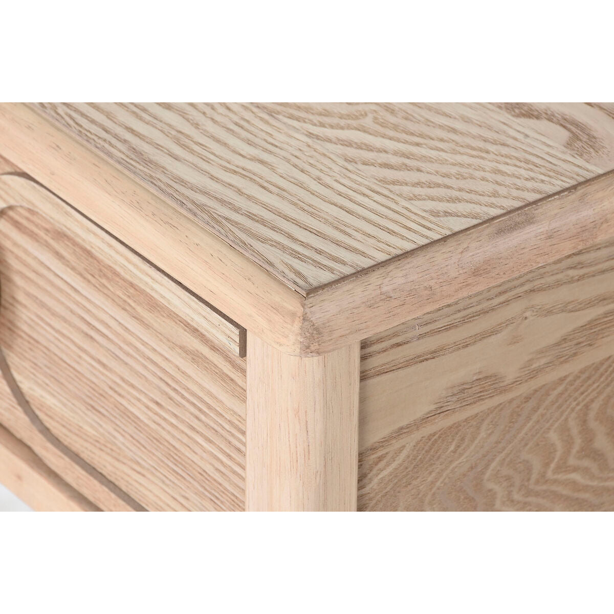 Mesita de noche natural de abeto y MDF, 48 x 35 x 65 cm — imagen 6