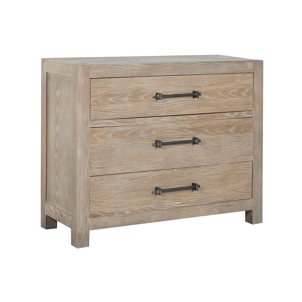 Cajonera romántica doble cara marrón y natural, 100 x 40 x 88 cm