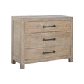 Cajonera romántica doble cara marrón y natural, 100 x 40 x 88 cm