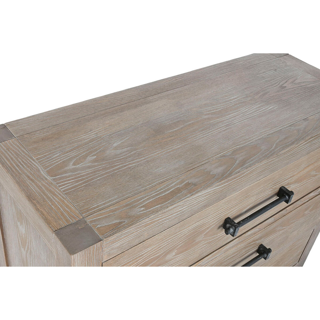Cajonera romántica doble cara marrón y natural, 100 x 40 x 88 cm — imagen 3