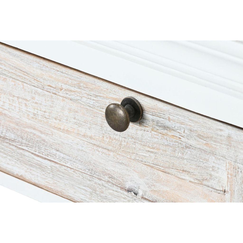 Cajonera blanca desgastada, madera de mango, 115 x 40 x 80 cm — imagen 7