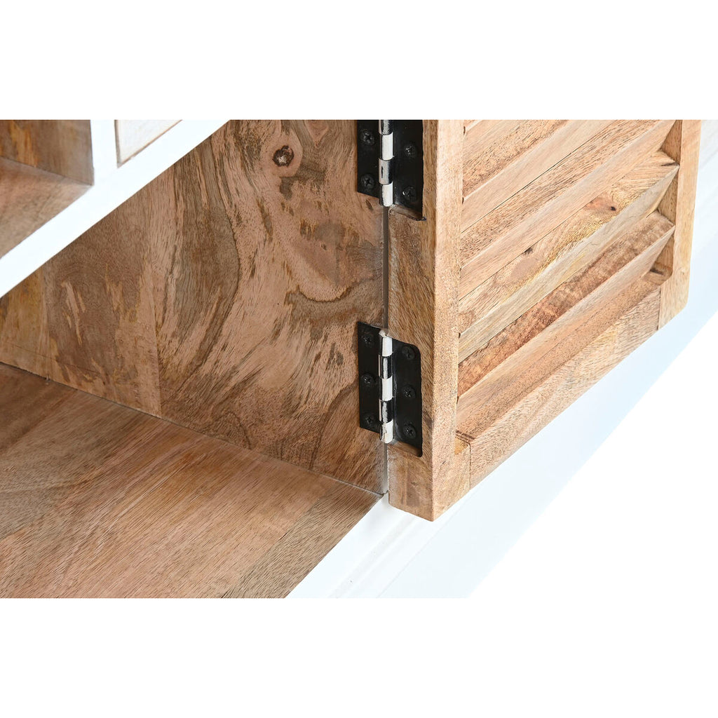 Cajonera blanca desgastada, madera de mango, 115 x 40 x 80 cm — imagen 8