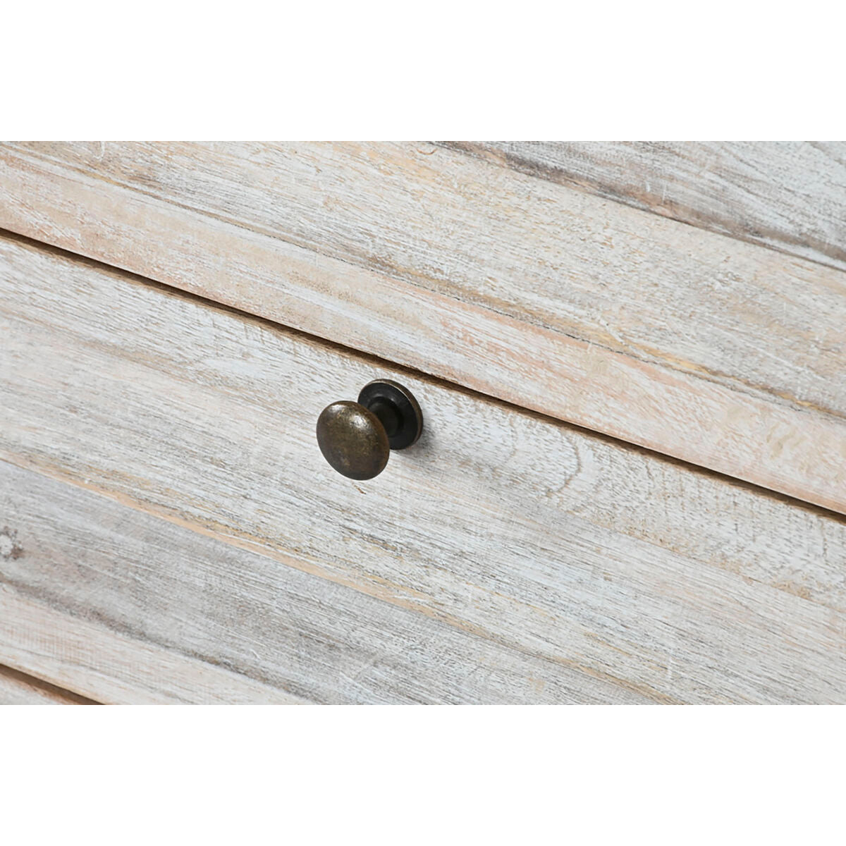 Mesita de noche de madera de mango, blanco — imagen 5