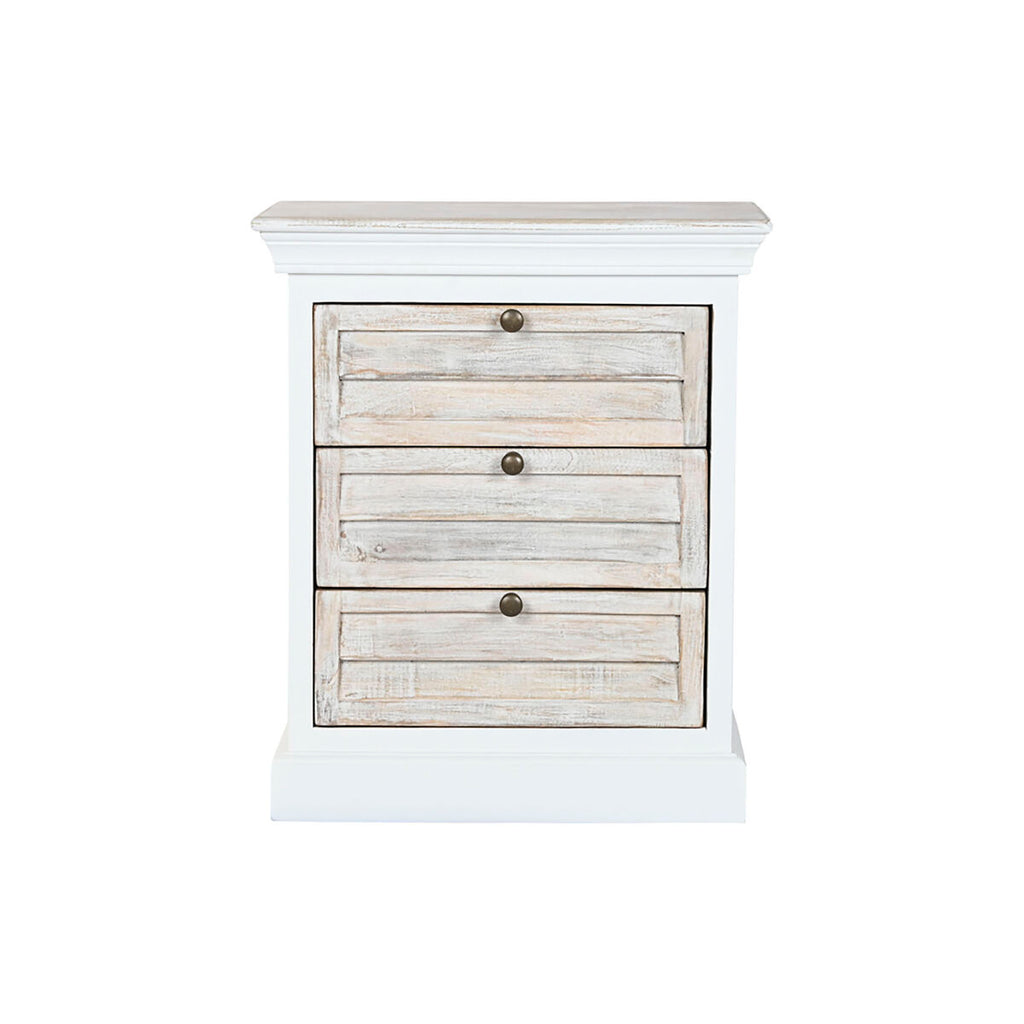 Mesita de noche de madera de mango, blanco — imagen 6