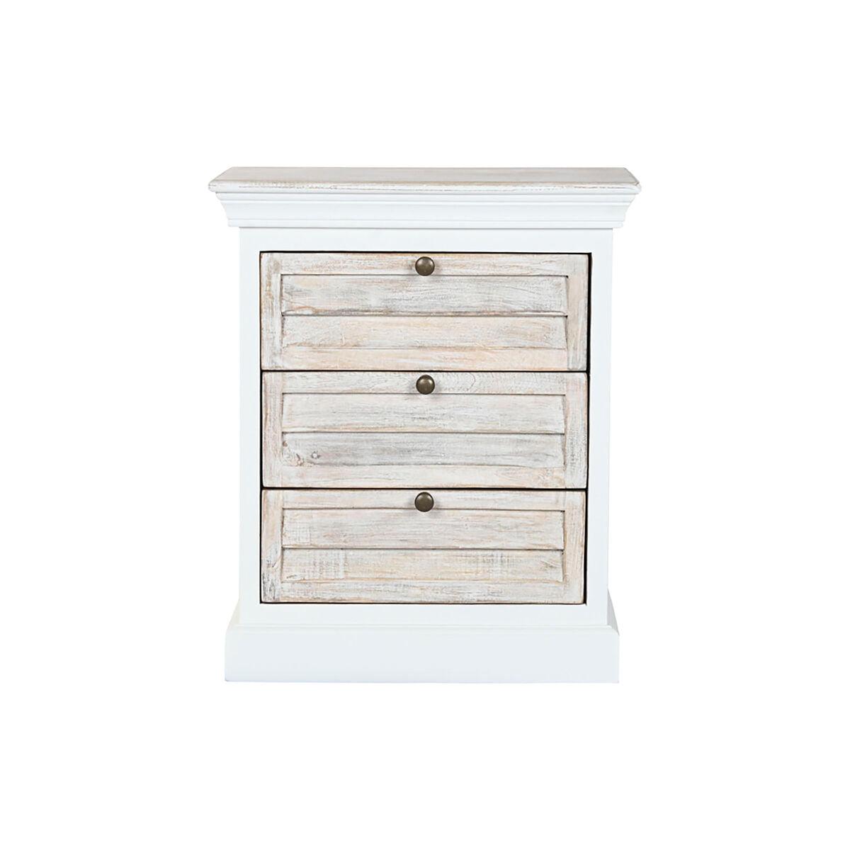 Mesita de noche de madera de mango, blanco — imagen 6