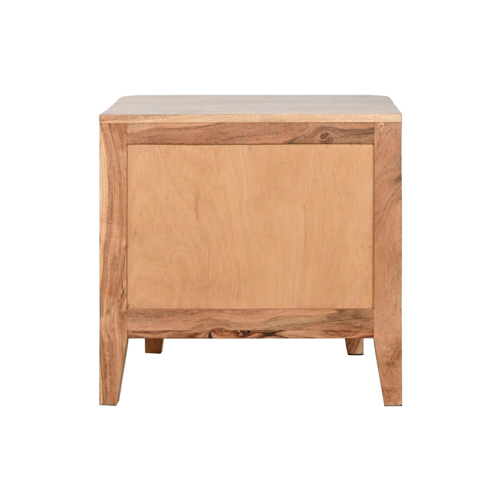 Mesita de noche de madera de acacia, marrón — imagen 2