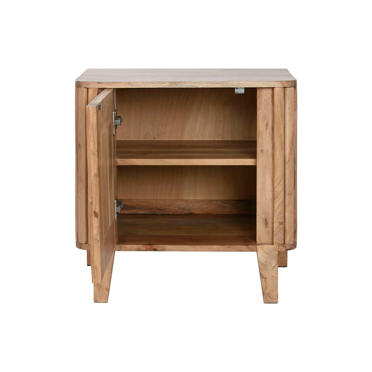 Mesita de noche de madera de acacia, marrón — imagen 3