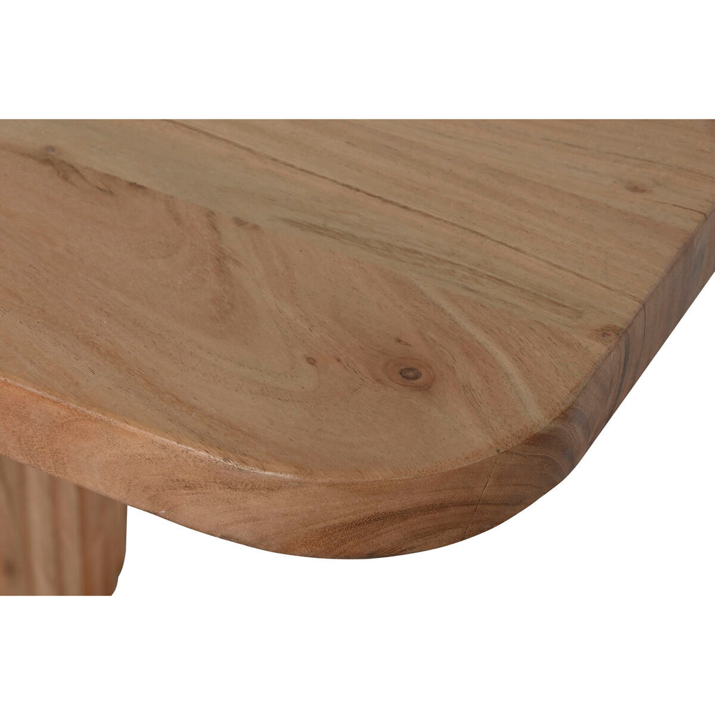 Mesa de comedor escandinava marrón de acacia, 200 x 100 cm — imagen 4