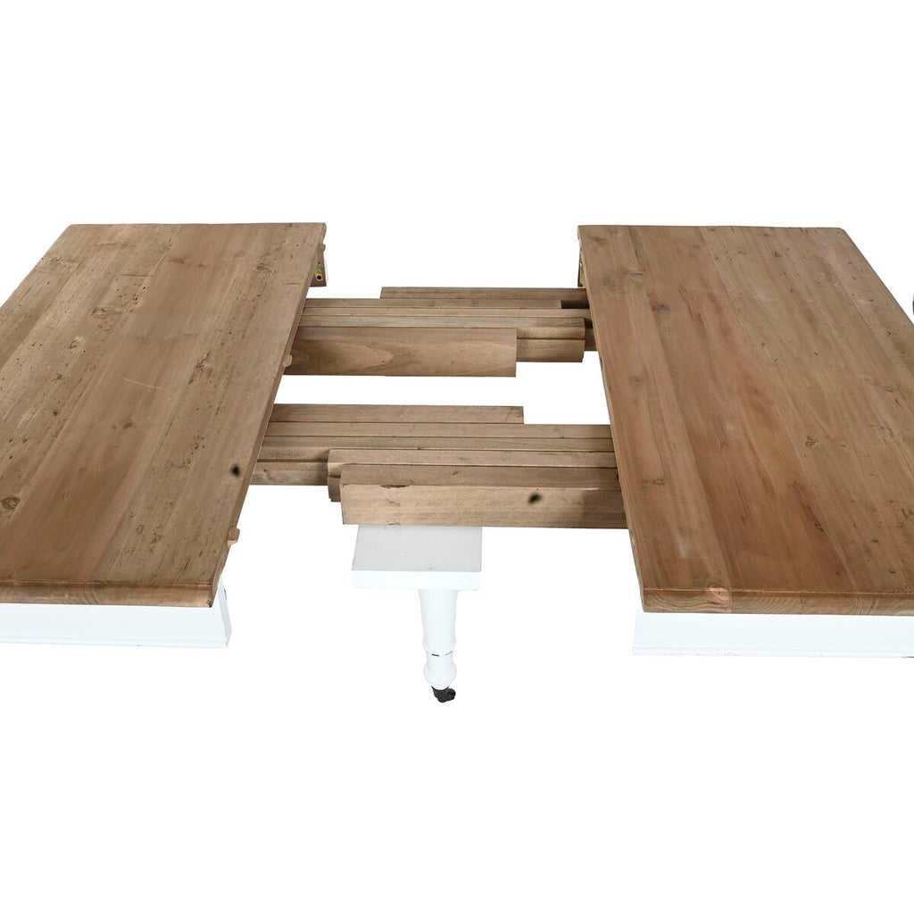 Mesa de comedor extensible de abeto blanco, 100 x 100 x 78 cm — imagen 11