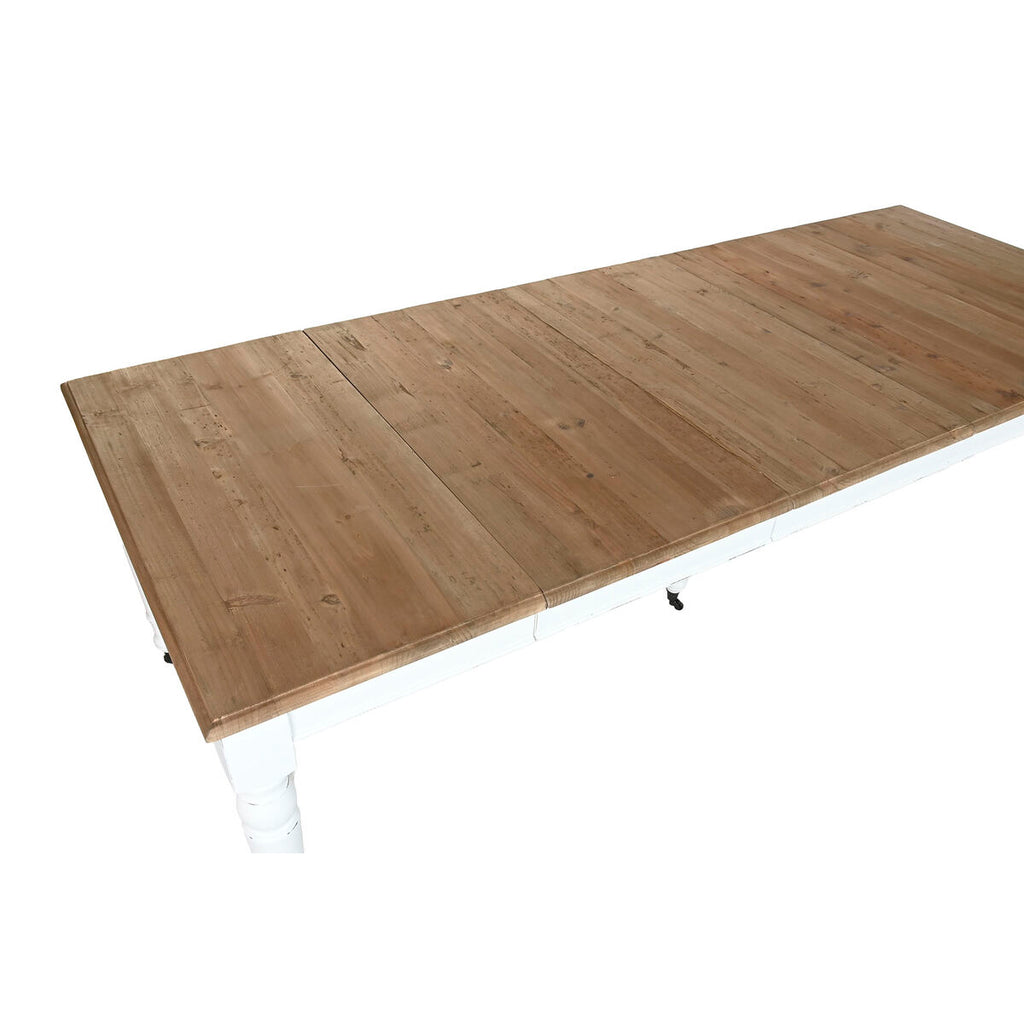 Mesa de comedor extensible de abeto blanco, 100 x 100 x 78 cm — imagen 7