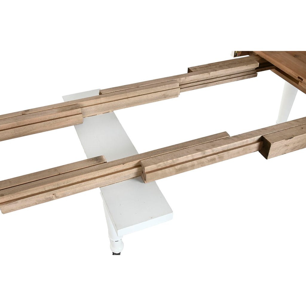 Mesa de comedor extensible de abeto blanco, 100 x 100 x 78 cm — imagen 9