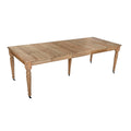 Mesa de comedor extensible de abeto natural, 100 x 100 x 78 cm