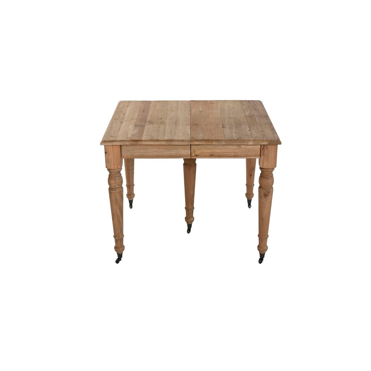 Mesa de comedor extensible de abeto natural, 100 x 100 x 78 cm — imagen 2