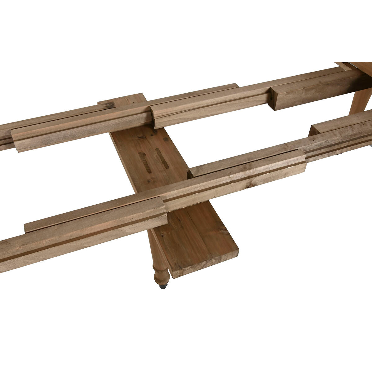 Mesa de comedor extensible de abeto natural, 100 x 100 x 78 cm — imagen 12