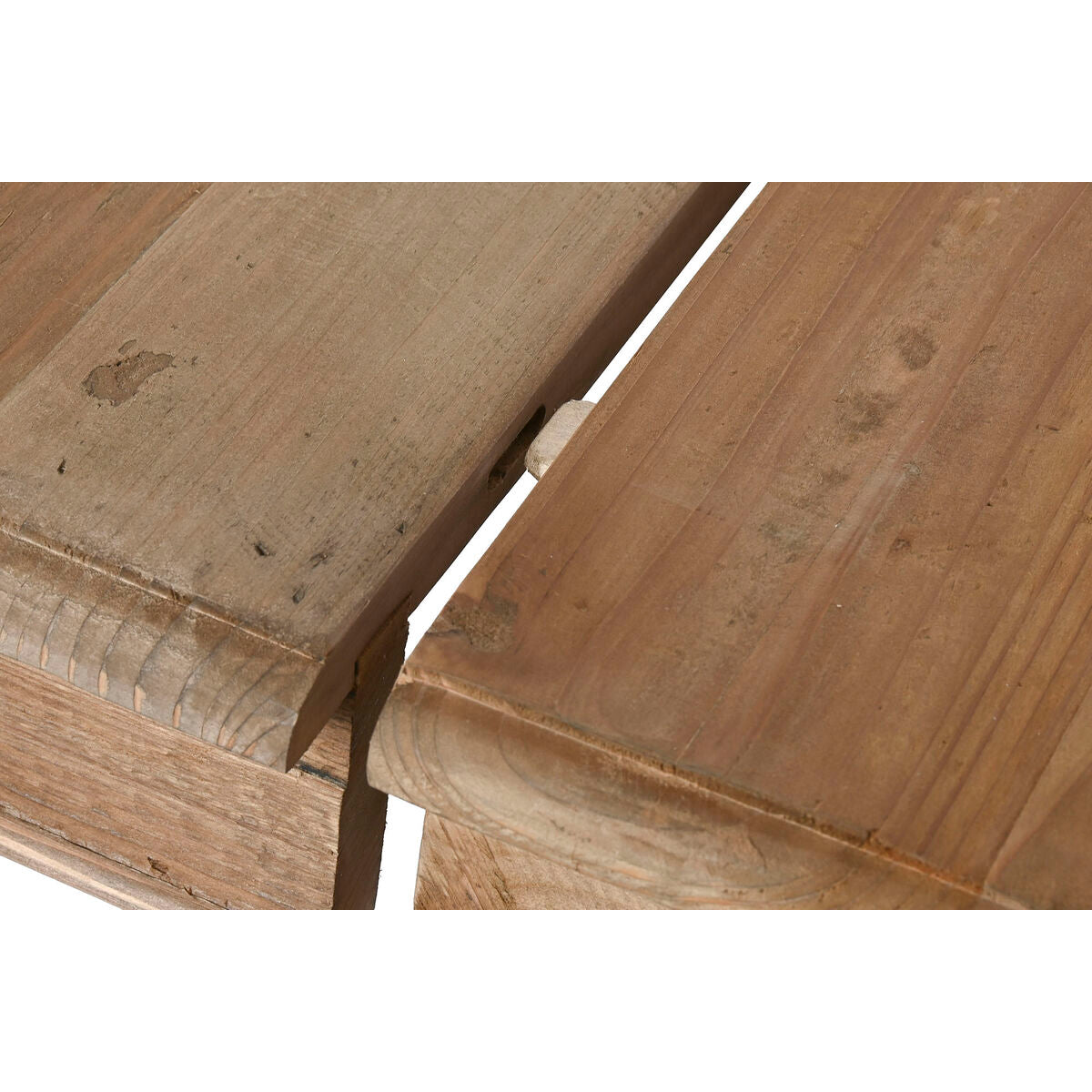 Mesa de comedor extensible de abeto natural, 100 x 100 x 78 cm — imagen 6