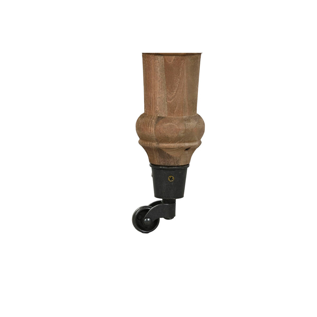 Mesa de comedor extensible de abeto natural, 100 x 100 x 78 cm — imagen 9