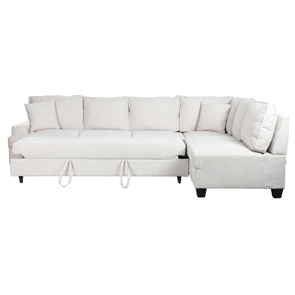 Sofá cama moderno beige de poliéster, 285 x 260 x 90 cm — imagen 14
