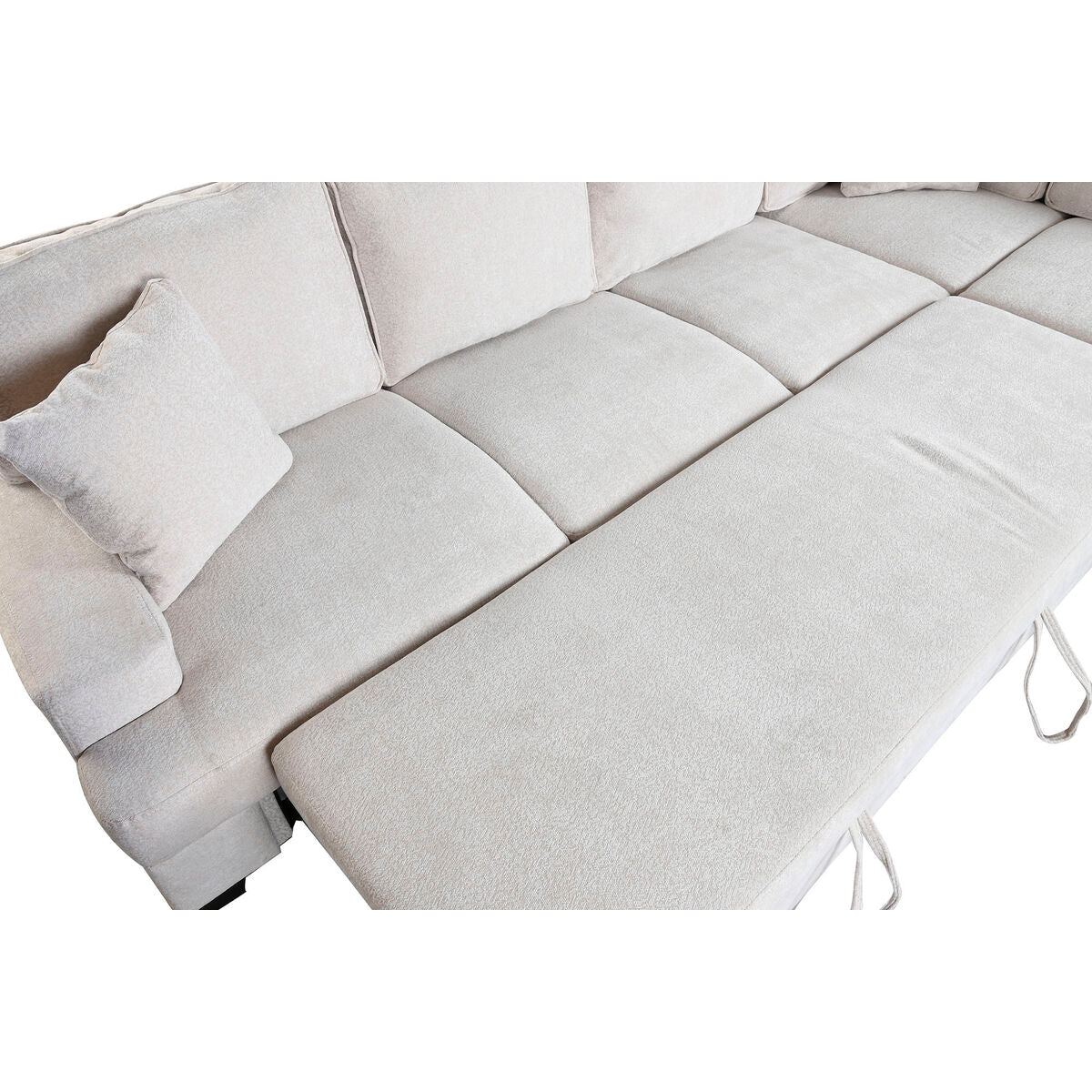 Sofá cama moderno beige de poliéster, 285 x 260 x 90 cm — imagen 10