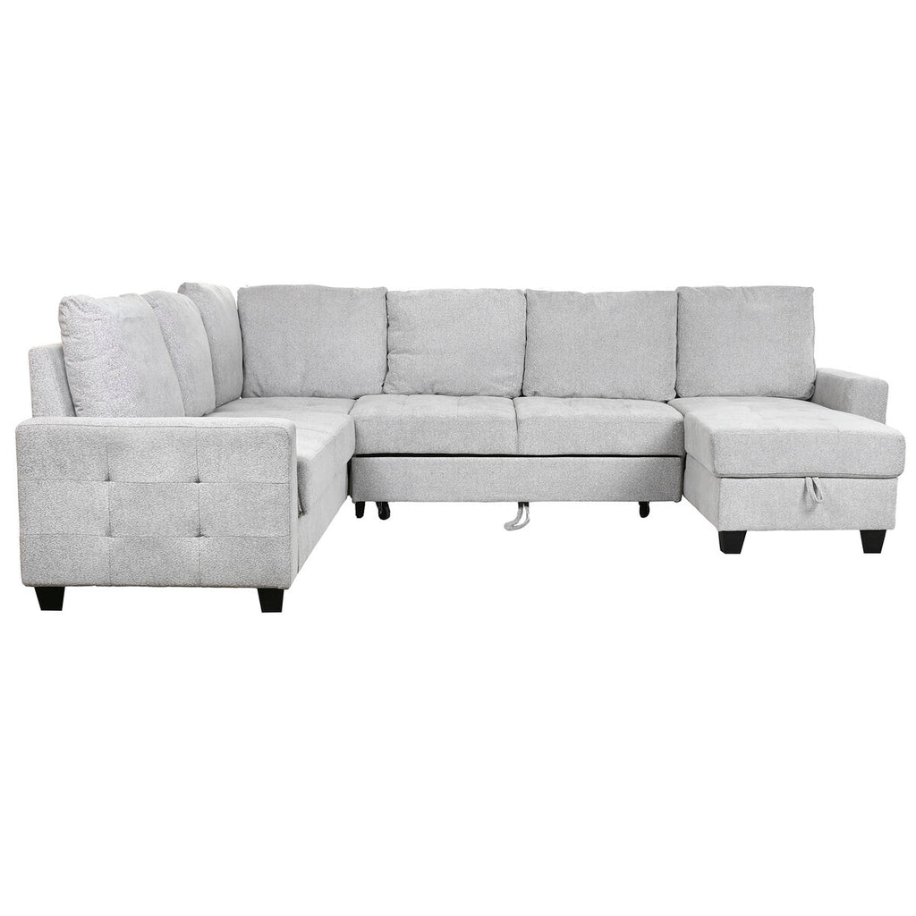 Sofá cama moderno de poliéster, 307 x 242 x 86 cm — imagen 12