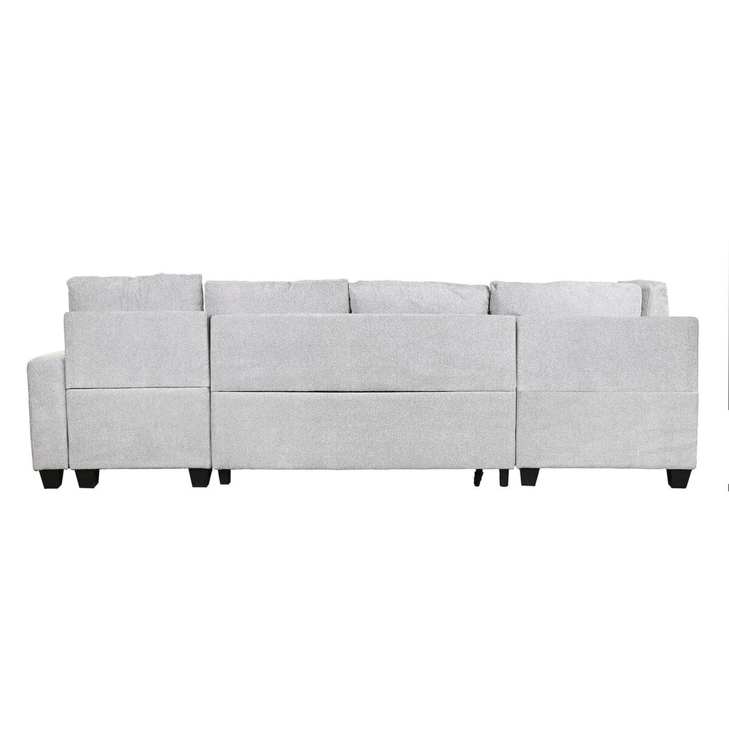 Sofá cama moderno de poliéster, 307 x 242 x 86 cm — imagen 4