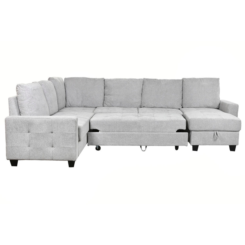 Sofá cama moderno de poliéster, 307 x 242 x 86 cm — imagen 5