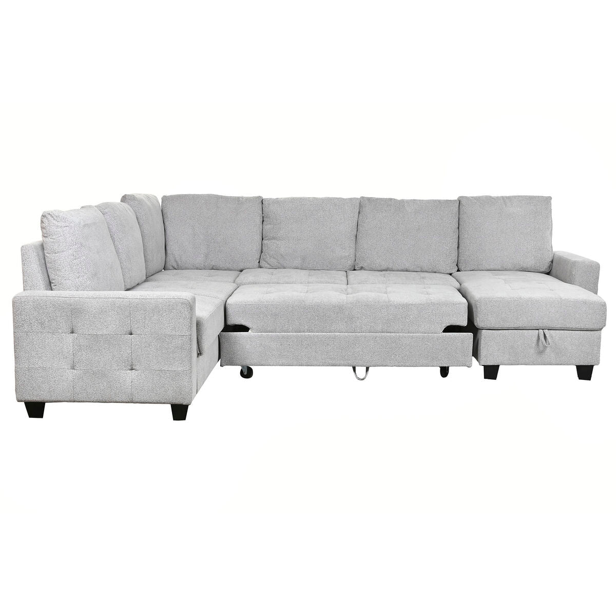 Sofá cama moderno de poliéster, 307 x 242 x 86 cm — imagen 5