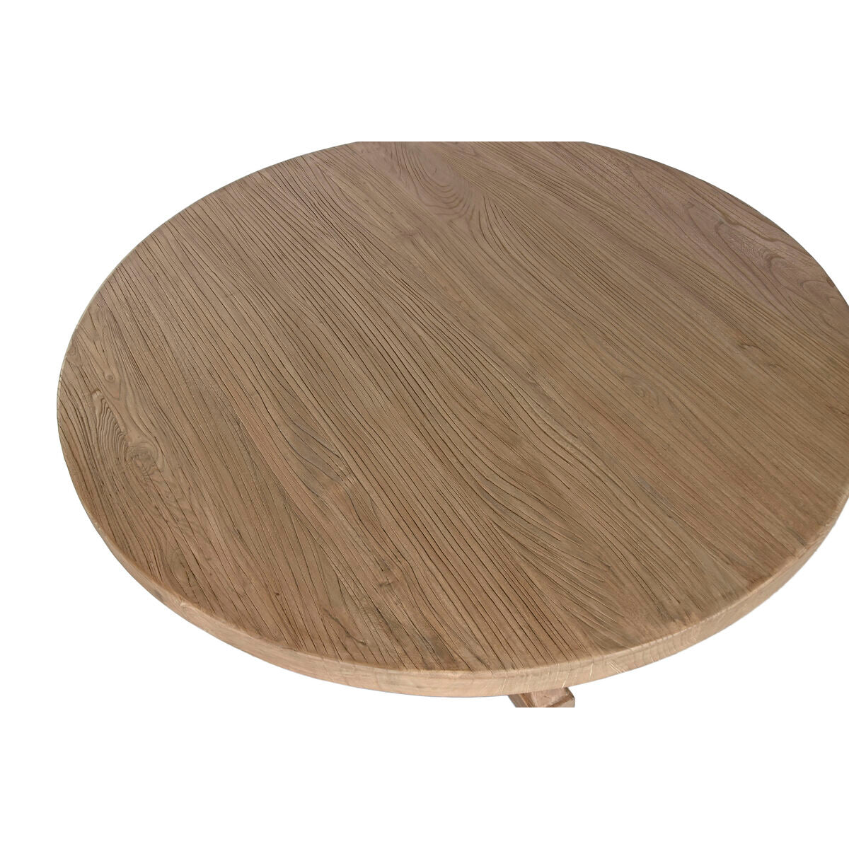Mesa de comedor cuadrada de madera de olmo, 120 cm — imagen 2