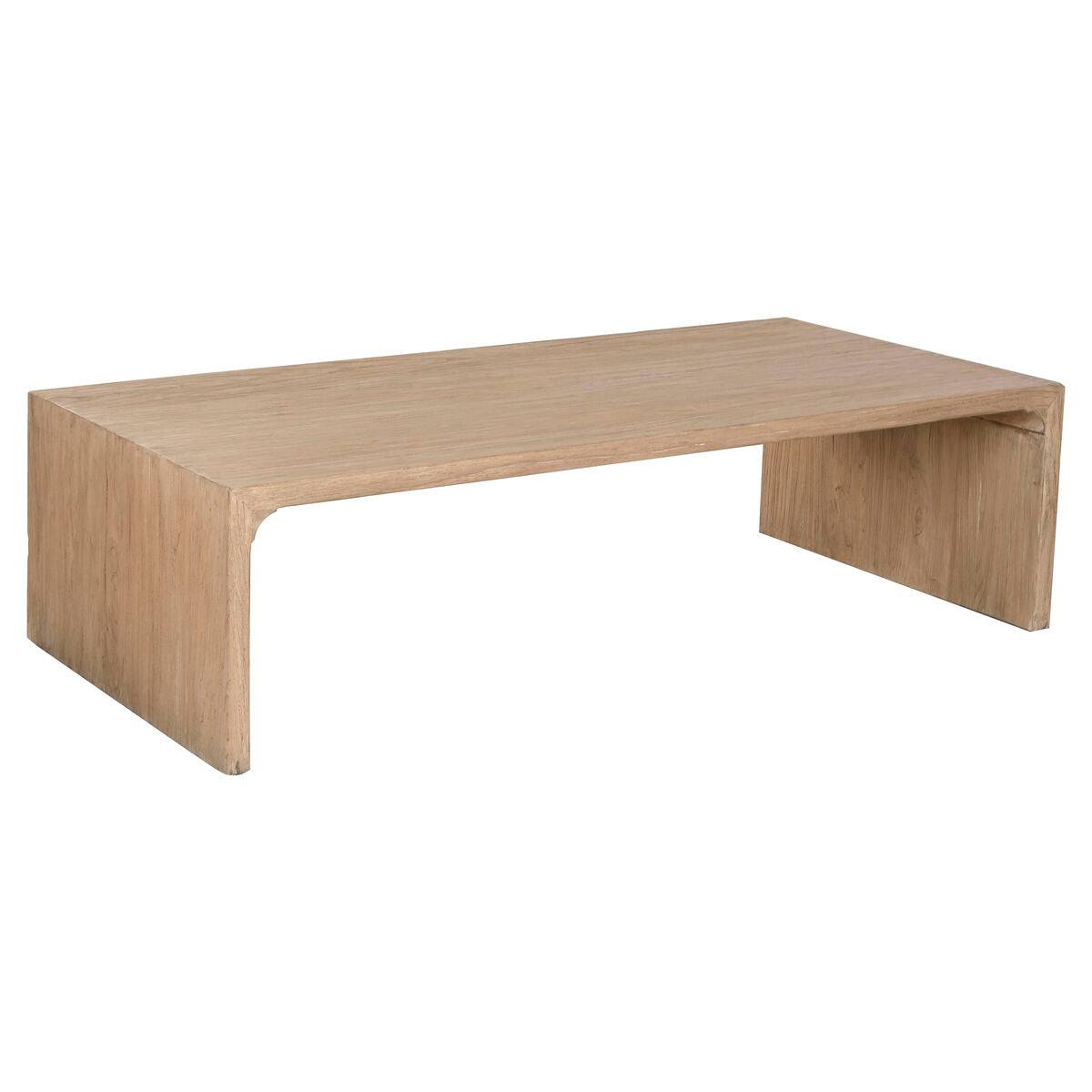 Mesa de centro rectangular de madera de olmo, 160 x 80 cm — imagen 2