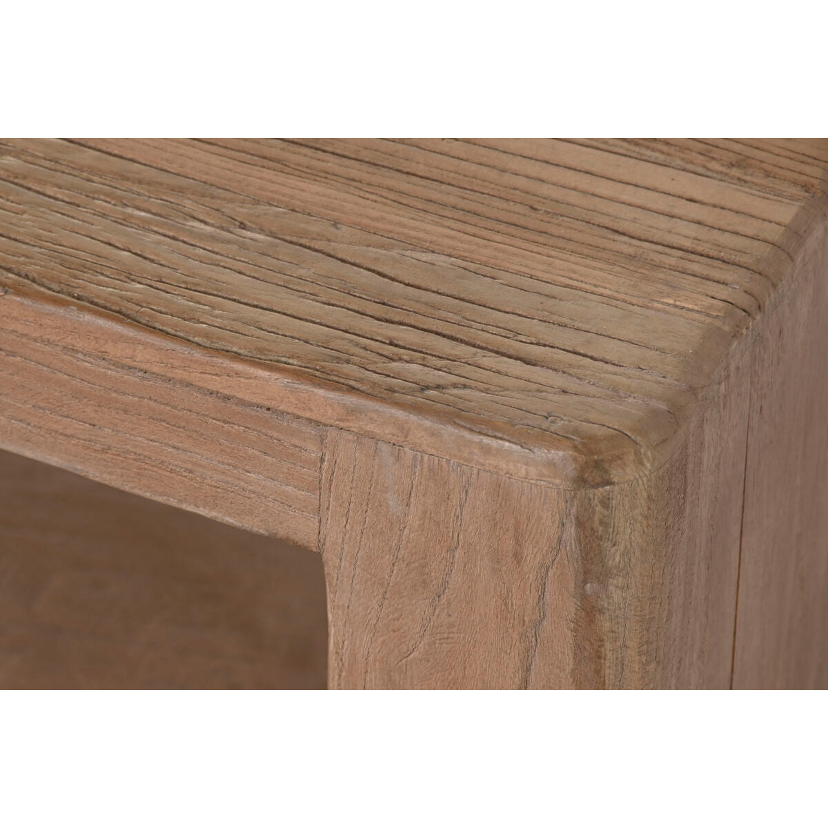 Mesa de centro natural de madera de olmo, 140 x 71 x 35 cm — imagen 3