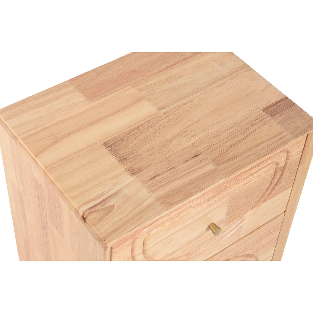 Mesita de noche marrón de madera, 40 x 30 x 58 cm — imagen 4