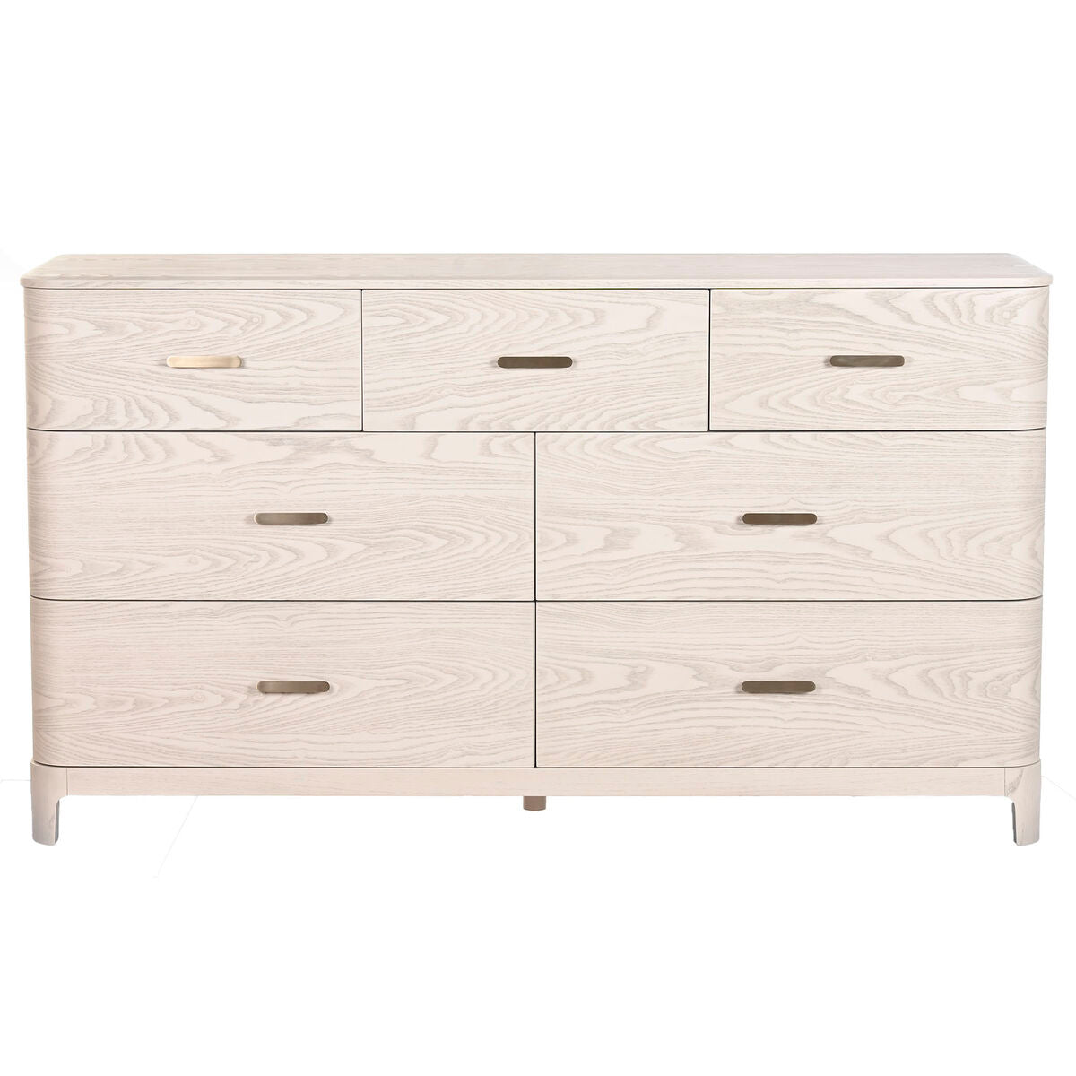 Cómoda gris claro de metal y madera MDF, 165 x 48,3 x 92,5 cm
