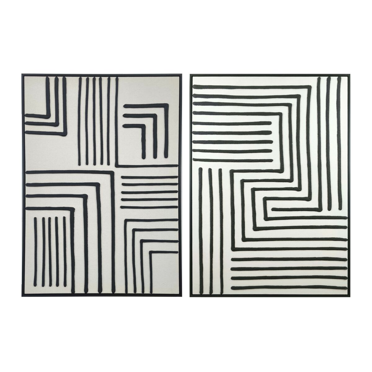 Cuadro lienzo 3D urbano en blanco y negro