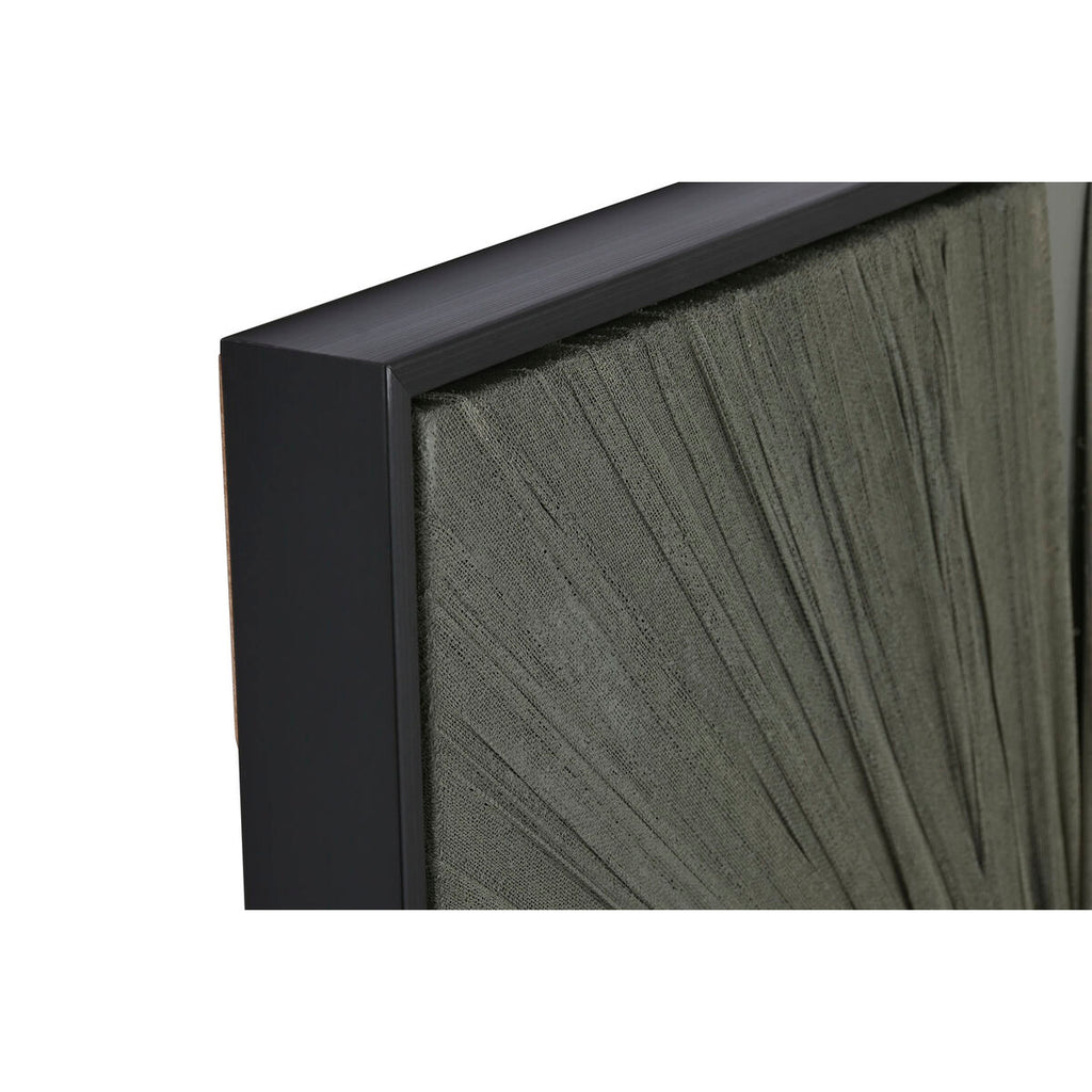 Lienzo con relieve de yeso en verde y beige — imagen 2