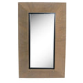 Espejo de pared rectangular de abeto, diseño sixties, 60 cm