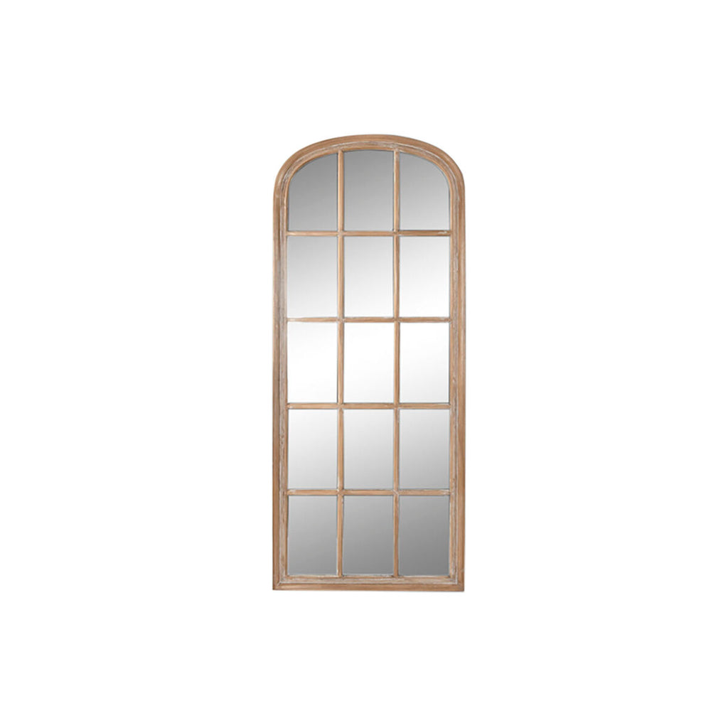 Espejo de pared tipo ventana, madera de paulonia decapé, 170,5 cm