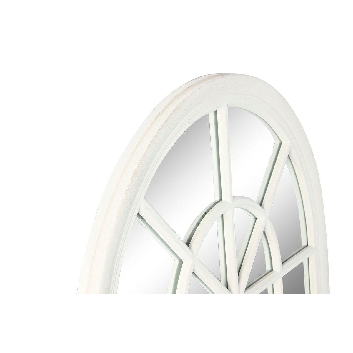 Espejo de pared rectangular, diseño ventana, blanco — imagen 2