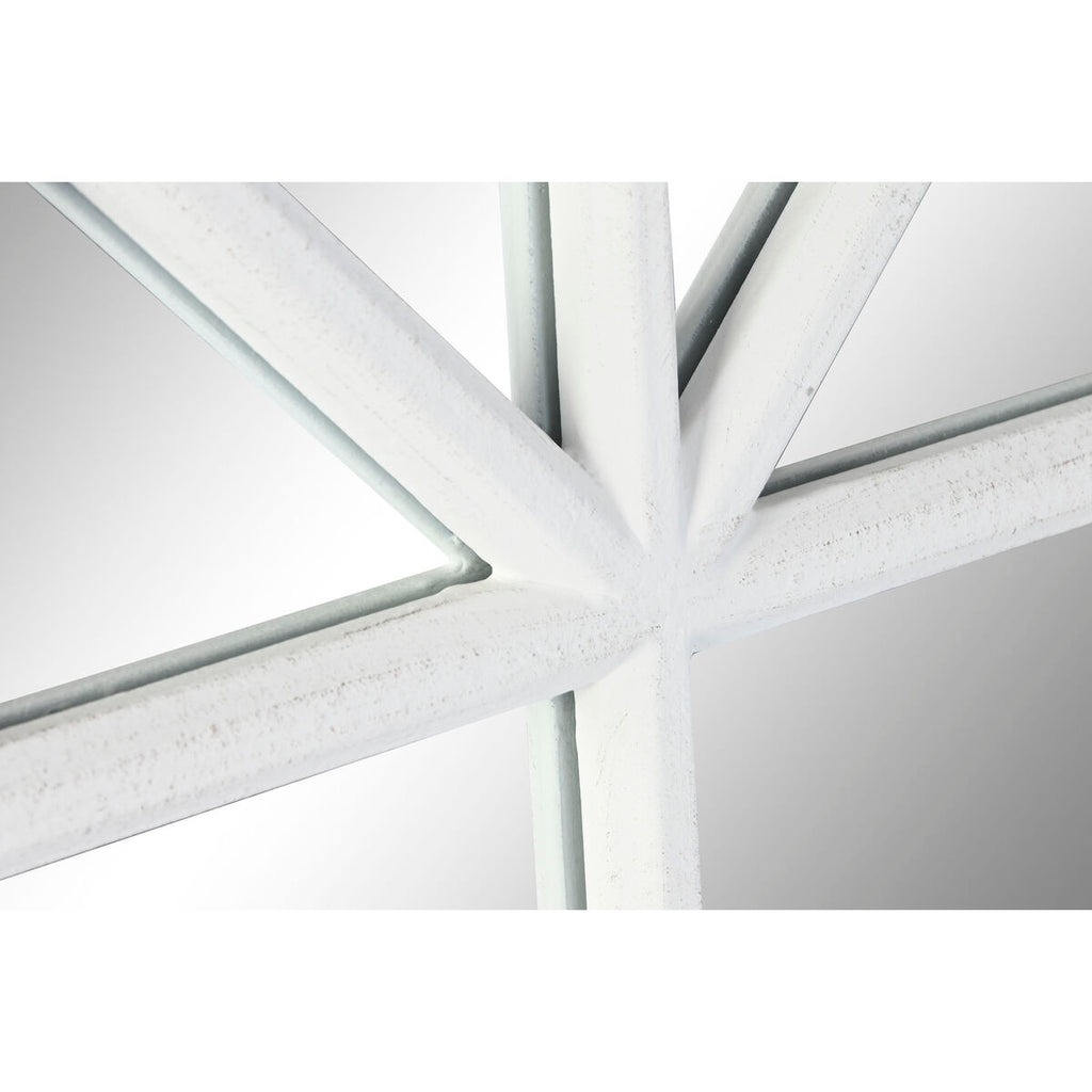 Espejo de pared rectangular, diseño ventana, blanco — imagen 3