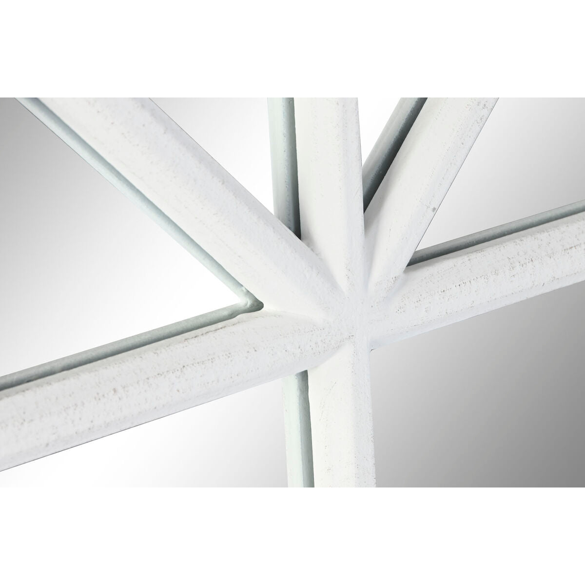 Espejo de pared rectangular, diseño ventana, blanco — imagen 3