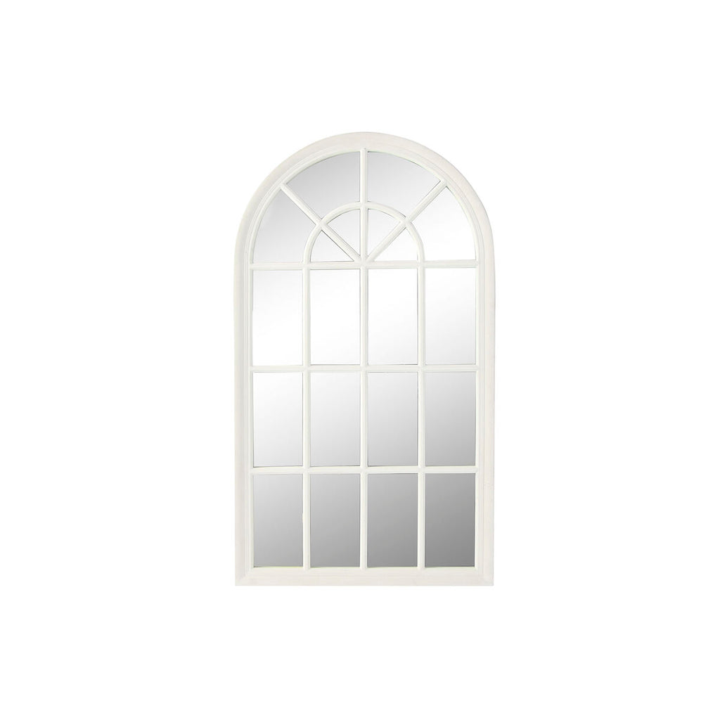 Espejo de pared rectangular, diseño ventana, blanco