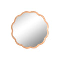 Espejo de pared de cristal y roble, forma irregular, 80 cm