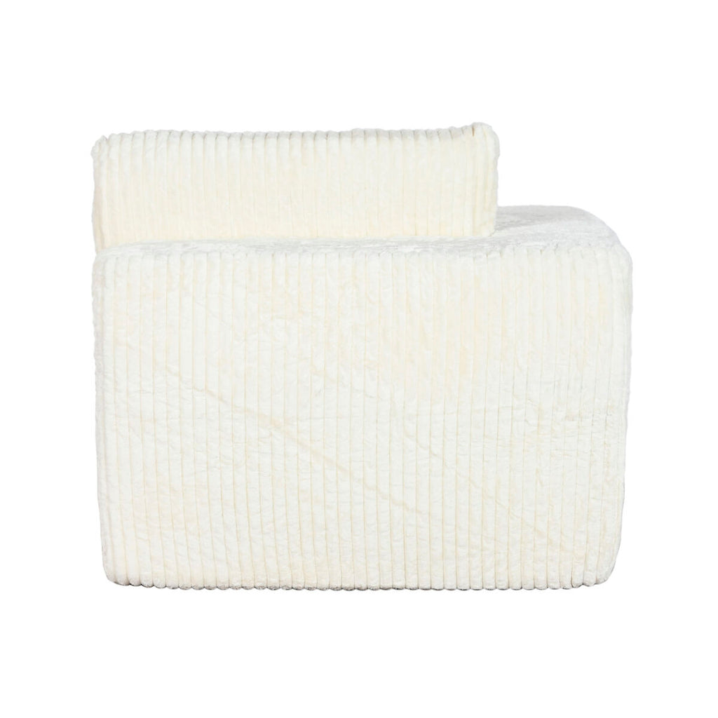 Sofá de poliéster en crema, estilo scandi, 220 x 158 x 91 cm — imagen 2