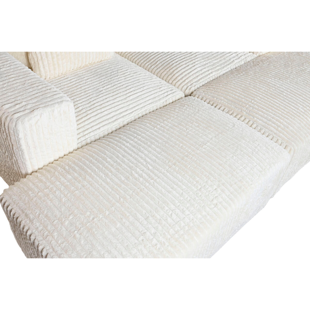 Sofá de poliéster en crema, estilo scandi, 220 x 158 x 91 cm — imagen 5