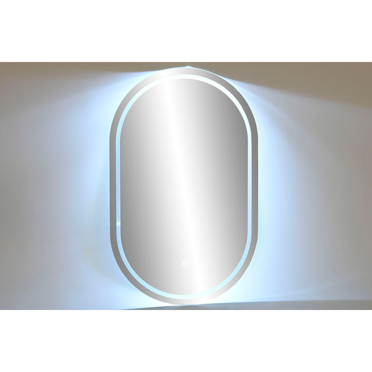 Espejo de pared ovalado con LED, 50 x 0,5 x 80 cm — imagen 2