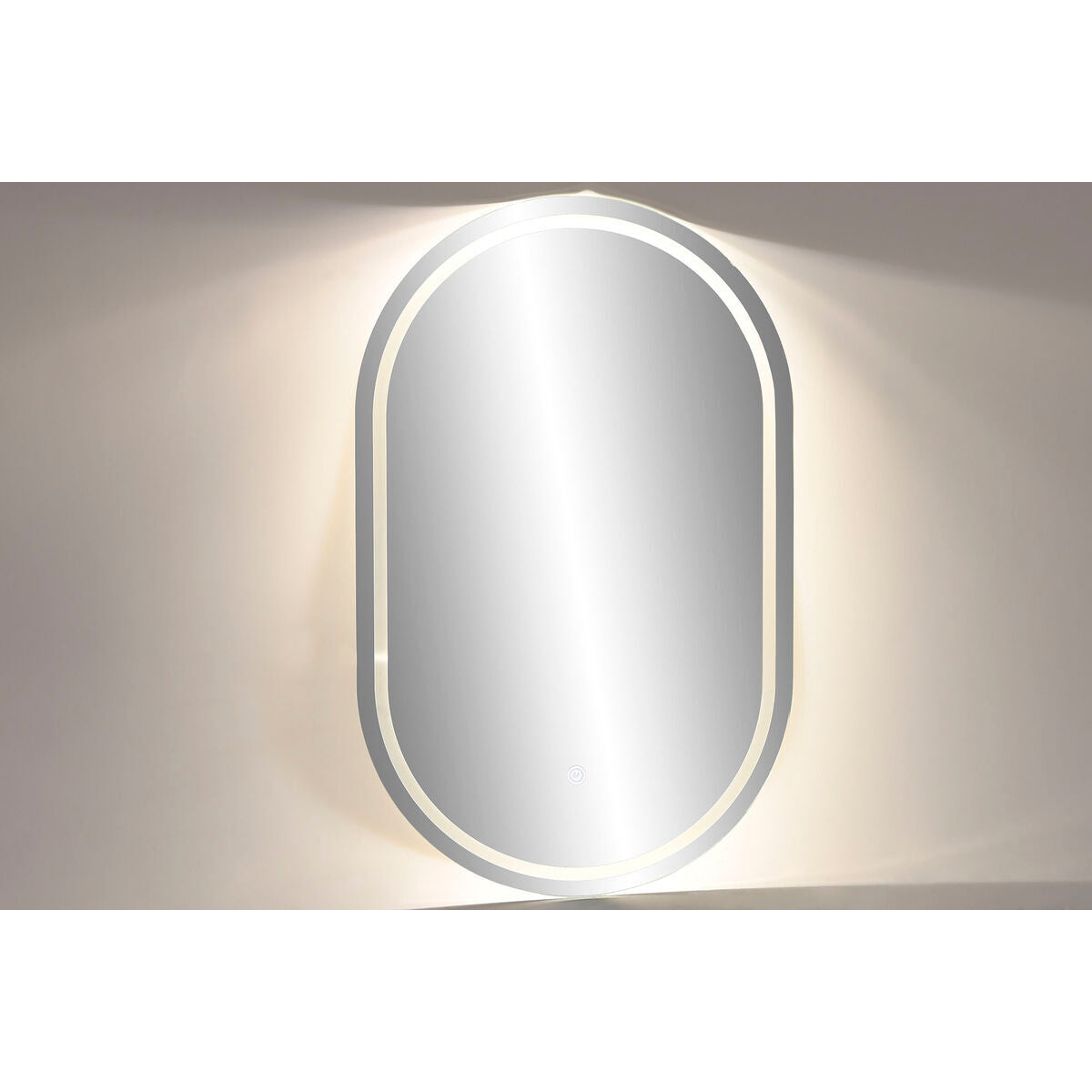 Espejo de pared ovalado con LED, 50 x 0,5 x 80 cm — imagen 3