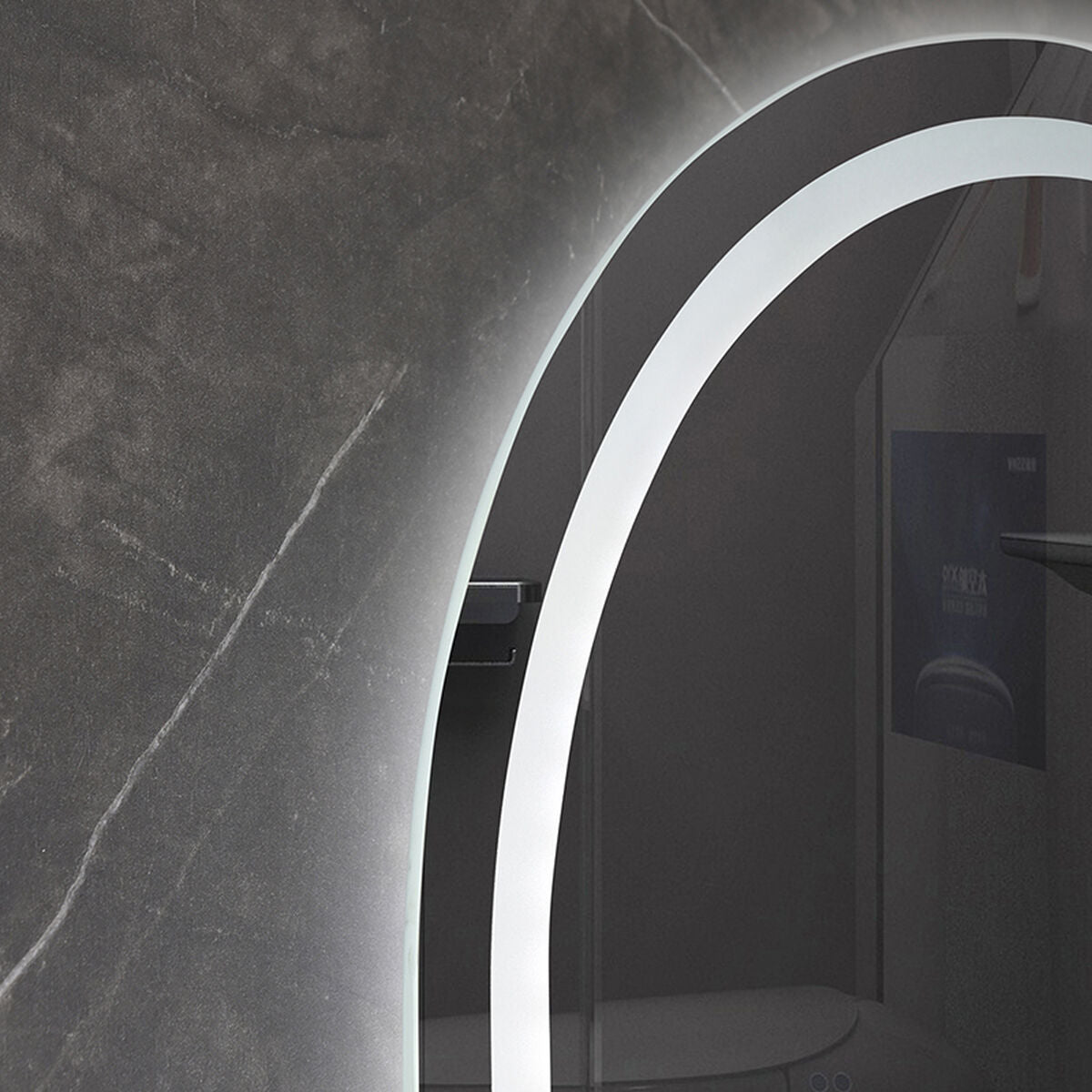 Espejo de pared LED con botón táctil, 50 x 150 cm — imagen 2