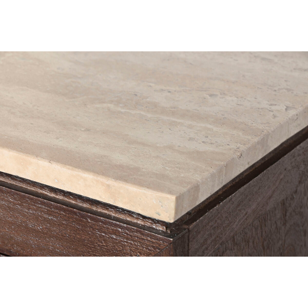 Aparador moderno de mármol y madera de mango, 180 x 40 x 85 cm — imagen 5