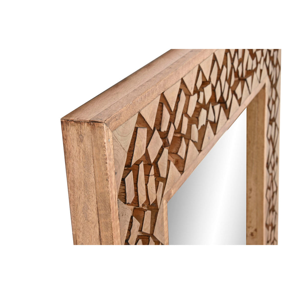 Espejo de pared con marco de troncos, natural, 91 x 5 x 183,5 cm — imagen 2