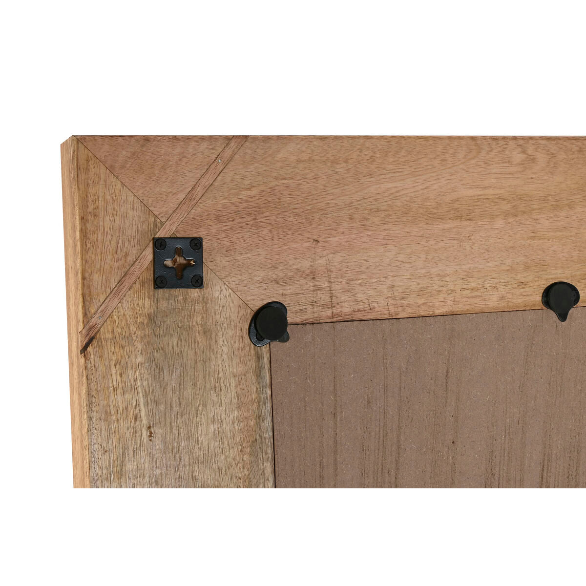 Espejo de pared con marco de troncos, natural, 91 x 5 x 183,5 cm — imagen 4